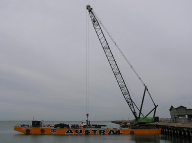 Photograph - Truck Stranded on Princes Pier, 18 Nov 2003