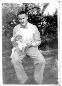 Photograph - John Godard Albinson at age 23 with daughter Phyllis 3 months