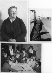 Photograph - Sister Norma Barnett in uniform and in school class