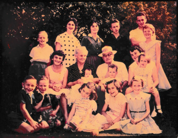 Photograph - Ada & Tom Prest with grandchildren, c.1960