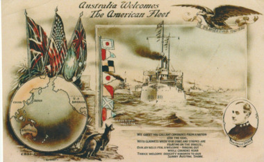 Photograph, Australia welcomes the American Fleet, 1908