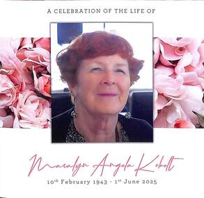 Programme, Celebration of the life of Maralyn Angela Kobolt
