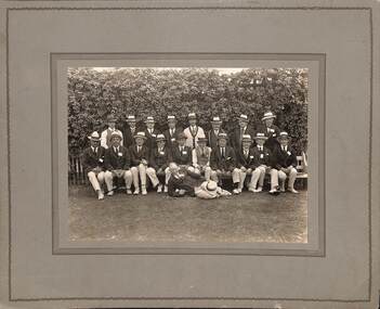 Photograph - Men's team Port Melbourne Bowling Club, c.1935