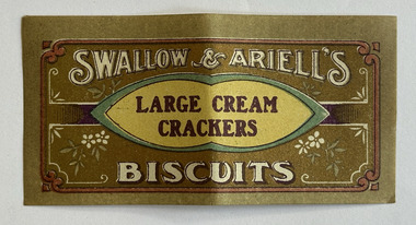 Ephemera - Label - Swallow & Ariell's Large Cream Crackers, c 1890-1920
