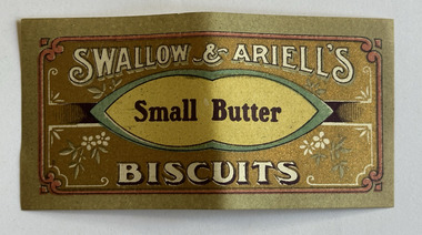 Ephemera - Label - Swallow & Ariell's Small Butter Biscuits, c 1890-1920