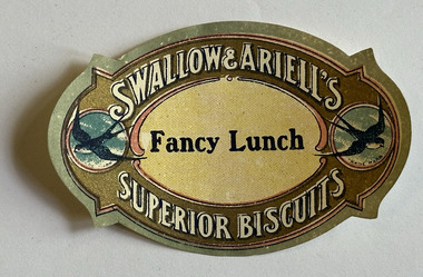 Ephemera - Label - Swallow & Ariell's Fancy Lunch Biscuits, c 1890-1920