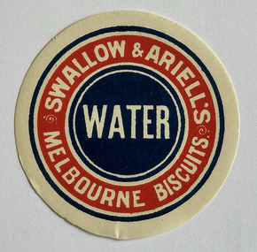 Ephemera - Label - Swallow & Ariell's Water Biscuits, c 1890-1920