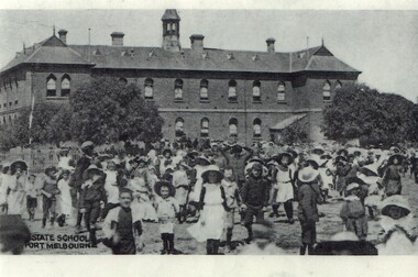 Photograph - Nott street school in 1890s