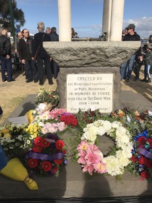 Photograph - Port Melbourne War Memorial, Anzac Day 2019, 25 Apr 2019