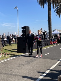 Photograph - Sue LEONG and John MAY, Anzac Day 2022, 25 Apr 2022