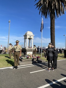 Photograph - Sue LEONG and John MAY, Anzac Day 2022, 25 Apr 2022