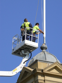 Photograph - New Flagpole, Port Melbourne Town Hall, David Thompson, 24 Mar 2012