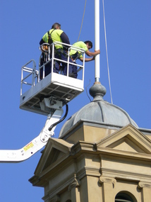 Photograph - New Flagpole, Port Melbourne Town Hall, David Thompson, 24 Mar 2012