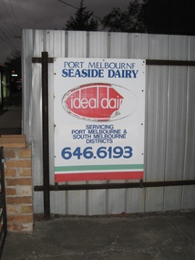 Photograph - Seaside Dairy Sign, Graham Street, David Thompson, c 1990s