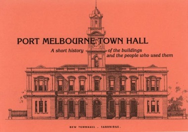 Flyer - PMHPS book launch, Port Melbourne Town Hall, Front, Mar 2004