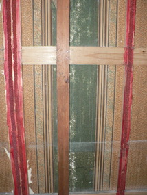 Photograph - Old wallpaper, Port Melbourne Council Chamber, David Thompson, 27 Jun 2006