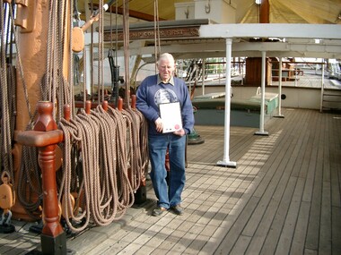 Photograph - Glen Stuart Lifetime Achievement Award at Polly Woodside, 2005