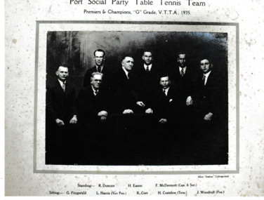Photograph, Port Social Party Table Tennis Team