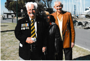 Photograph, John & Pat Berti with Kevin Palmer, c.2000