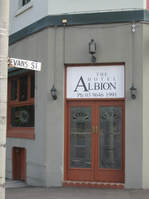 Photograph - Door, Albion Hotel, David Thompson, 2007