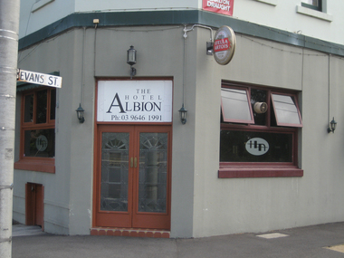 Photograph - Door and Ground Floor Windows, Albion Hotel, David Thompson, 2007