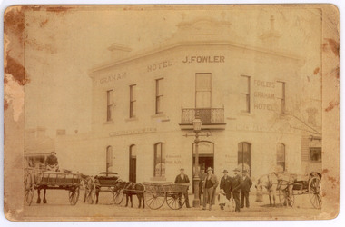 Photograph - Fowlers Graham Hotel, Port Melbourne, 1901