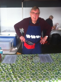 Photograph - Jack BOLT, Bunnings sausage sizzle, Ann Gibson, 19 Sep 2015