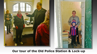 Photograph - PMHPS Members at former Port Melbourne Police Station, John Kirby