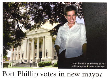 Photograph - Janet BOLITHO, new mayor, Stephen McKenzie, 2005