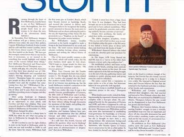 Newspaper - Liardet 170 years Exhibition, Emerald Hill Weekly ; The Leader, 14 Oct 2009