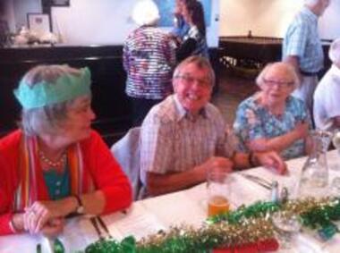 Photograph - Suzy MILBURN, Jack BOLT and Barb GARDINER, PMHPS Christmas Party, 2015, Ann Gibson, 14 Dec 2015