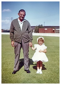 Photograph - Sam & Jenny Schink at the Port Melbourne oval, 1963