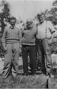 Photograph - Three generations of Butcher men