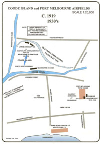 Photograph - Coode Island and Port Melbourne Airfields 1919 to 1930's, Dec 2004