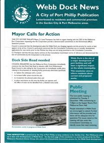 Newsletter, Webb Dock News, 1996