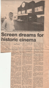 Newspaper, The Emerald Hill, Sandridge & St Kilda Times, Screen dreams for historic cinema, 11 April 1991