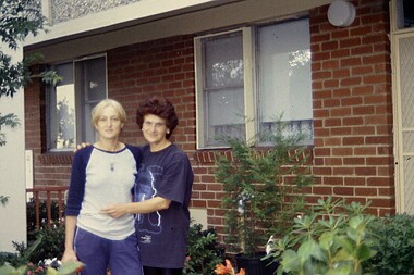Photograph - At Home in Port, two unknown women, Robyn Clinch, Mar 2002