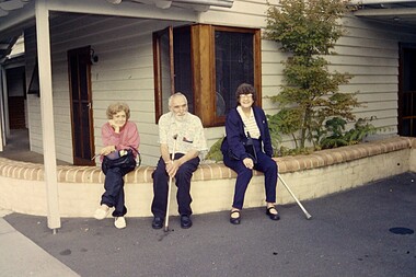 Photograph - At Home in Port, three residents of Wintringham Hostel, Swallow Street, Robyn Clinch, 16 Mar 2002