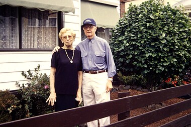 Photograph - At Home in Port, Jean McCARTHY and Charlie McCARTHY, Robyn Clinch, Mar 2002