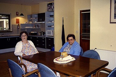 Photograph - At Home in Port, two unknown women, Robyn Clinch, Mar 2002