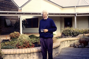 Photograph - At Home in Port, one resident of Wintringham Hostel, Swallow Street, Robyn Clinch, Mar 2002
