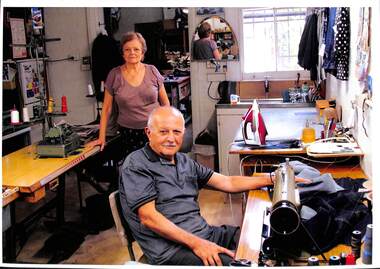 Photograph - Tailoring workroom at Elegant Slax, c.2010