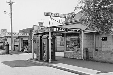 Photograph - Digital image of Port Melbourne West Post Office and milk bar c 1960