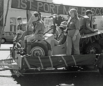 Photograph - 1st Port Melbourne Scouts float, 1987