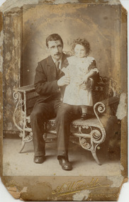 Photograph - William Devine with baby Margaret