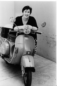 Photograph - Liana Thompson with Vespa