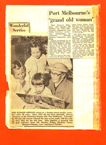 Newspaper - Miss Eleanor Hopkins