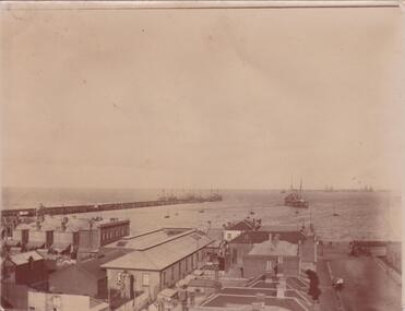 Photograph - HMS Mildura in Hobsons Bay, Henry Martin Whatty, late 1800s - early 1900s