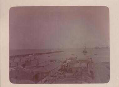 Photograph - HMS Mildura in Hobsons Bay, Henry Martin Whatty, late 1800s - early 1900s