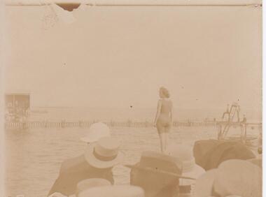 Photograph - Woman at Baths, Henry Martin Whatty, late 1800s - early 1900s